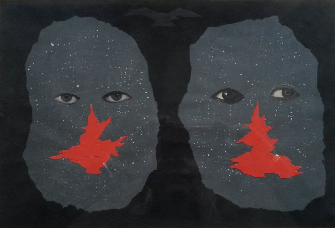 Černá trojice, koláž, 1967